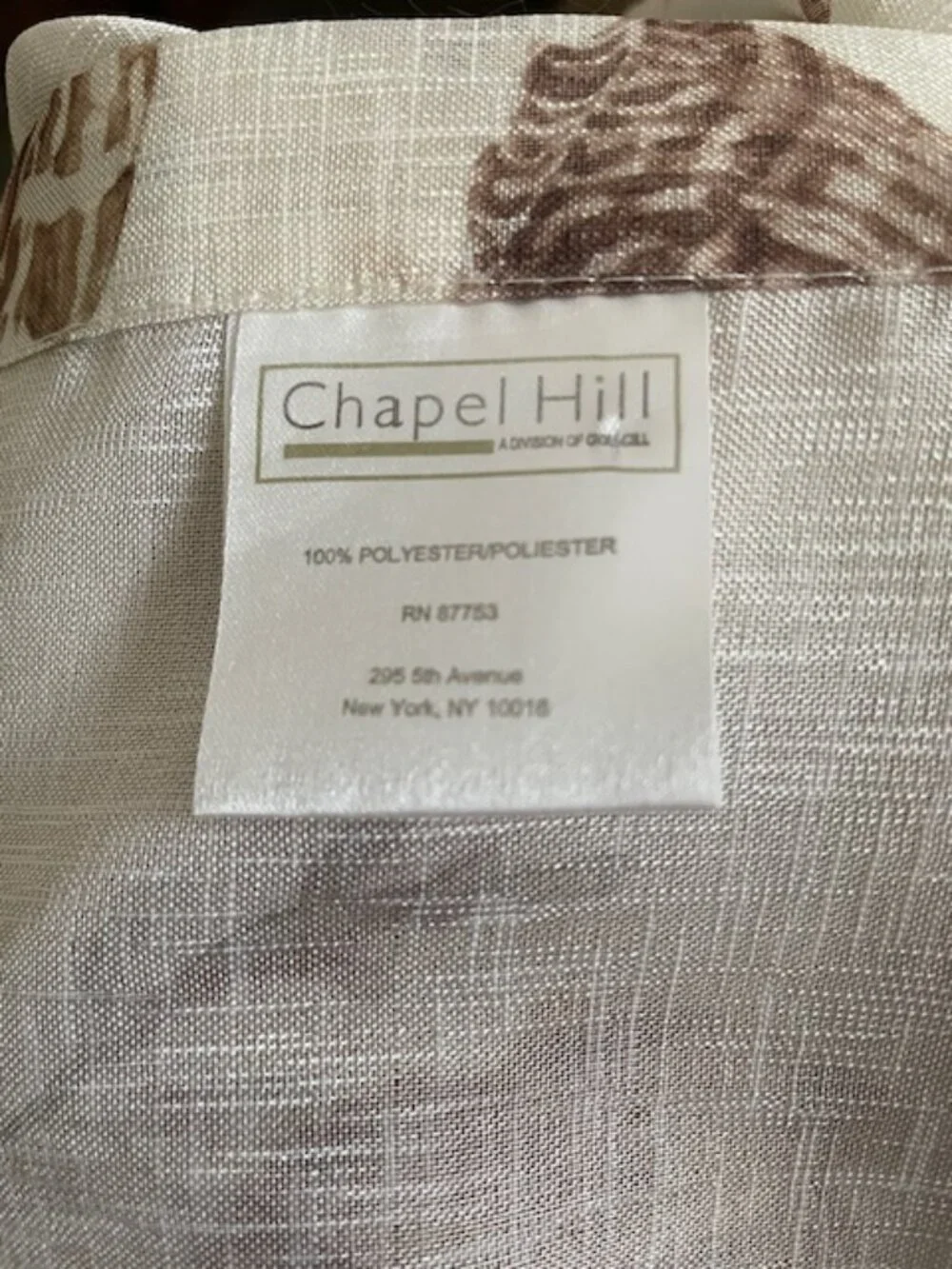 Chapel Hill By Croscill Golden Beige Sheer Shower Curtains (2) Beach Seashells